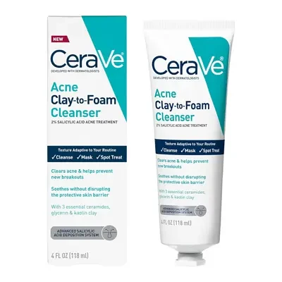 CeraVe Acne Clay to Foam Cleanser 118ml
