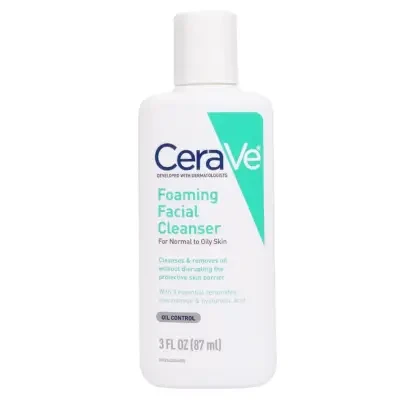 CeraVe Foaming Facial Cleanser for Normal to Oily Skin 87ml