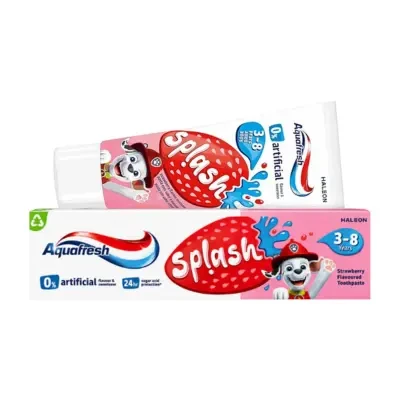 Aquafresh Splash 3-8 Years Strawberry Flavored Baby Toothpaste 50ml