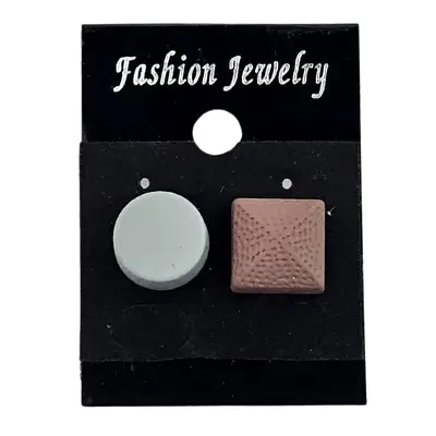 Super strong Magnetic Scarf Pin - Brown Square & Round