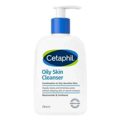 Cetaphil Oily Skin Cleanser for Combination to Oily, Sensitive Skin 236ml