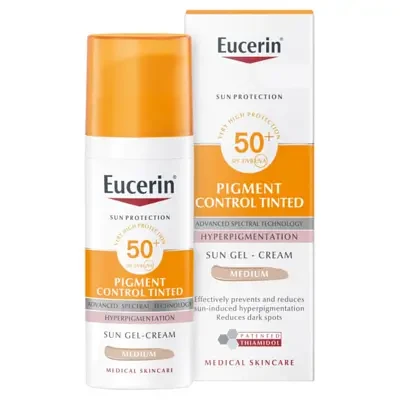 Eucerin Sun Pigment Control Tinted Facial Sun Fluid SPF50+ 50ml - MEDIUM