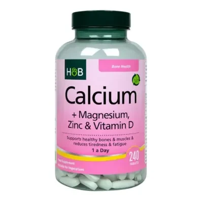 Holland & Barrett Calcium + Magnesium, Zinc & Vitamin D Supplement 240tbs