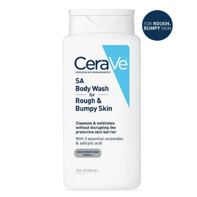 CeraVe SA Body Wash for Rough & Bumpy Skin 296ml