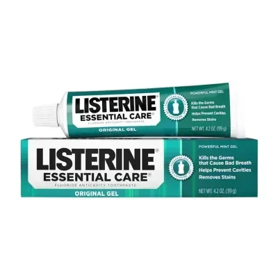 Listerine Essential Care Fluoride Anticavity Toothpaste 119g CLEARANCE SALE