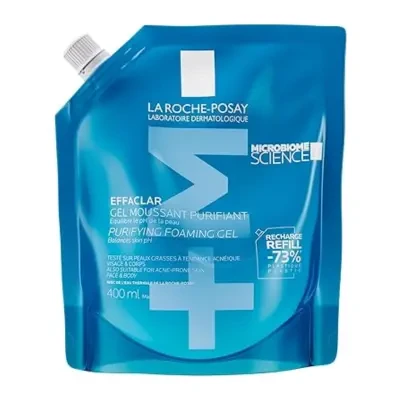 La Roche-Posay Effaclar Gel Facial Wash for Oily And Acne Prone Skin 400ml Refill