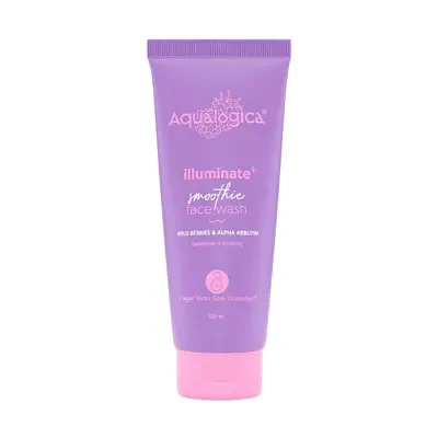 Aqualogica IIIuminate+ Smoothie Face Wash with Wild Berries & Alpha Arbutin 100ml