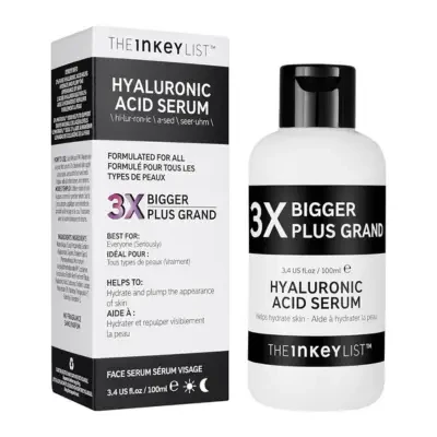 The INKEY List Hyaluronic Acid 3x Bigger Plus Supersize Serum 100ml