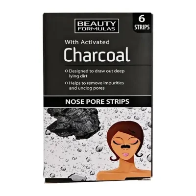 Beauty Formulas Activated Charcoal Nose Pore Strips - 6 Strips