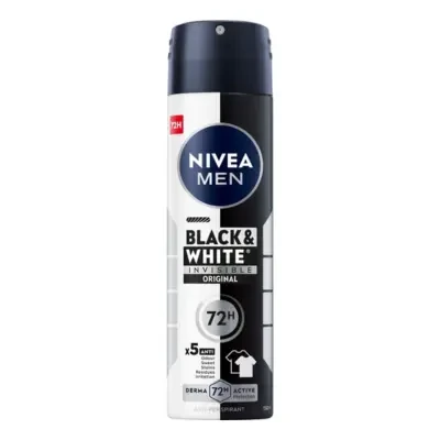Nivea Men Black & White Invisible Original Antiperspirant Spray 150ml