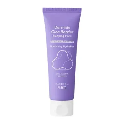 PURITO Dermide Cica Barrier Sleeping Pack for Dry & Sensitive Skin 80ml