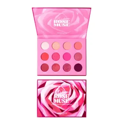 Absolute New York Rose Muse 12 Color Multi Formula Eyeshadow Palette
