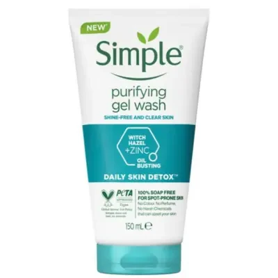 Simple Daily Skin Detox Purifying Face Wash 150ml
