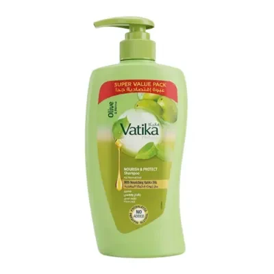 Dabur Vatika Naturals Nourish & Protect Shampoo with Olive & Henna Extracts 1000ml