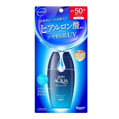 Rohto Mentholatum Skin Aqua Hyaluronic Serum UV Sunscreen Gel SPF 50+ PA+++ 70g