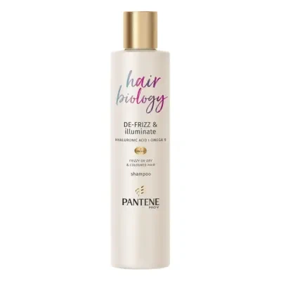 Pantene Hair Biology De-Frizz & Illuminate Shampoo 250ml