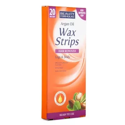 Beauty Formulas Argan Oil Wax Strips 20 Wax Strips