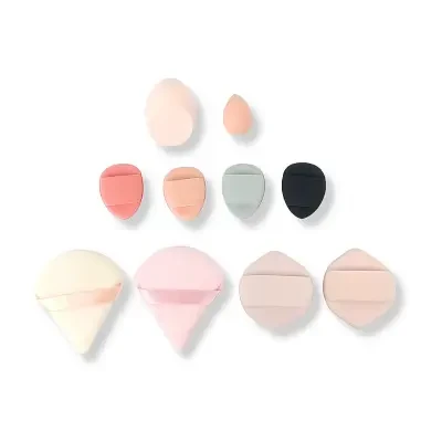 Beauty Blender & Powder Puff Set - 10Pcs