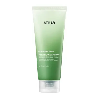 Anua Heartleaf + BHA Quercetinol Pore Deep Cleansing Foam 150ml (New Packaging)