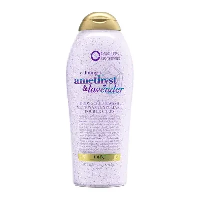 OGX Calming + Amethyst & Lavender Body Scrub & Wash 577ml