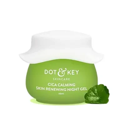 Dot & Key Cica Calming Skin Renewing Night Gel With Niacinamide & Green Tea 60ml