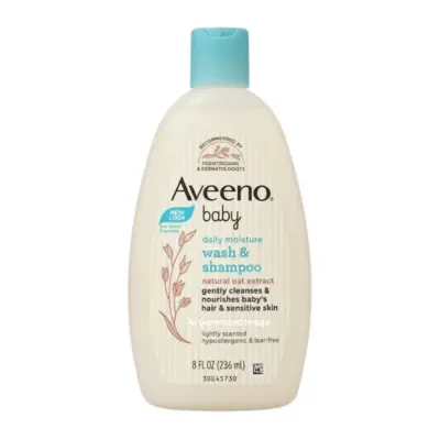 Aveeno Baby Daily Moisture Wash & Shampoo 236ml