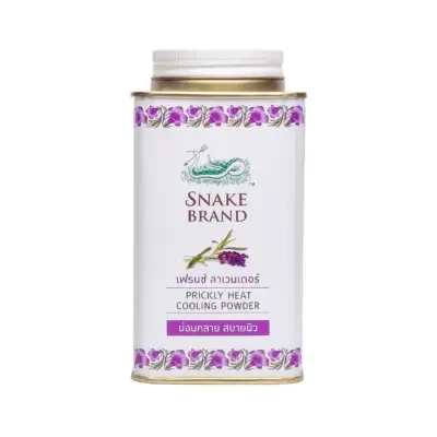 Snake Brand French Lavender Relaxing Prickly Heat Cooling Powder 140g