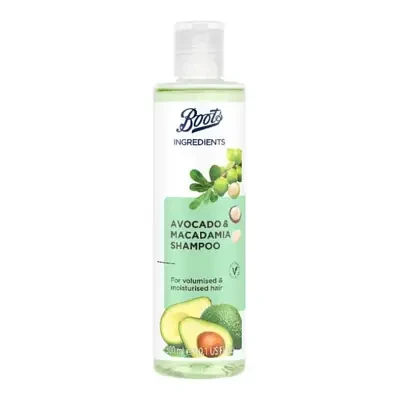 Boots Ingredients Avocado & Macadamia Shampoo 300ml
