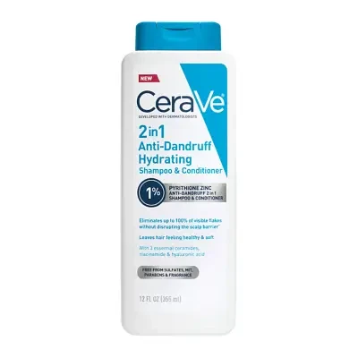 CeraVe 2 in 1 Anti Dandruff Hydrating Shampoo and Conditioner 355ml