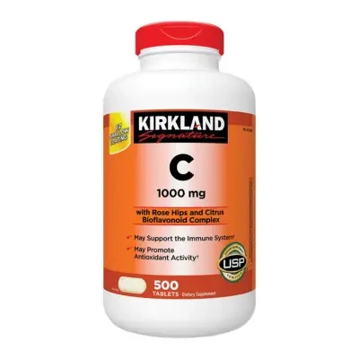 Kirkland Signature Vitamin C 1000 mg Dietary Supplement 500tbs