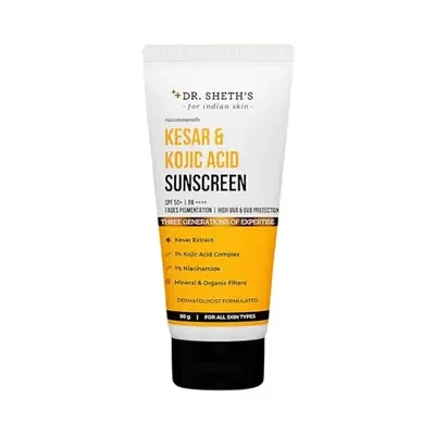 Dr. Sheth's Kesar & Kojic Acid Sunscreen 50g