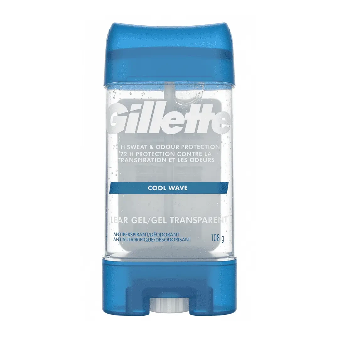 Gillette Cool Wave Clear Gel Men's Antiperspirant and Deodorant 108g