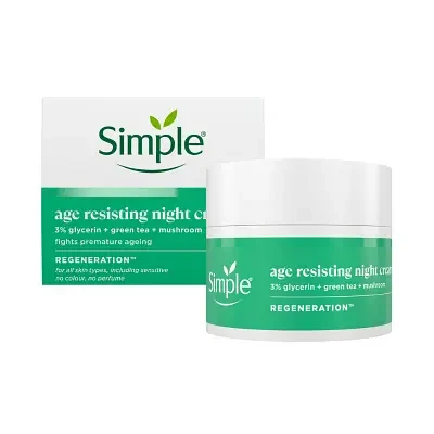 Simple Regeneration Age Resisting Night Cream with 3% Glycerin + Green Tea 50ml