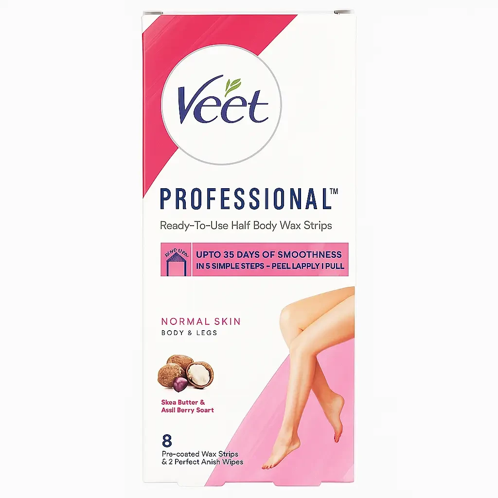 Veet Professional Ready To Use Half Body Wax Strips For Normal Skin