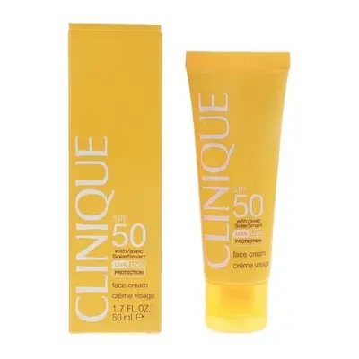 Clinique Sun SPF 50 Solar Smart UVA/UVB Protection Face Cream 50ml