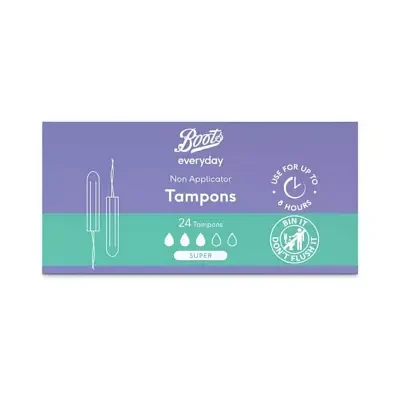Boots Everyday Non Applicator Tampons Super x24