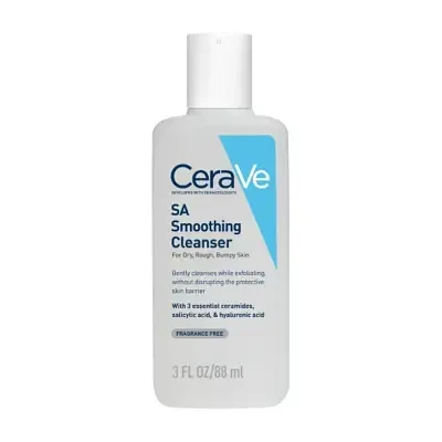 CeraVe SA Smoothing Cleanser for Dry, Rough, Bumpy Skin 88ml