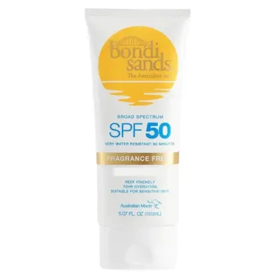 Bondi Sands Water Resistant Fragrance Free Lotion SPF50+ 150ml