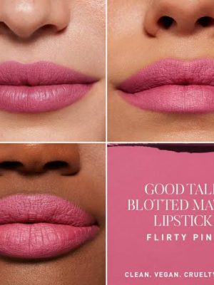 Good Talk Blotted Matte Lipstick-FLIRTY PINK